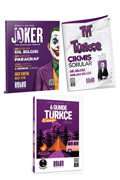 RETRO YAYINCILIK 2026 JOKER TÜM SINAVLAR DİL BİLGİSİ PARAGRAF SORU