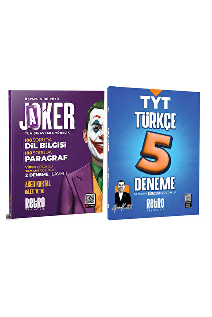 RETRO YAYINCILIK 2026 JOKER TÜM SINAVLARA YÖNELİK DİL BİLGİSİ