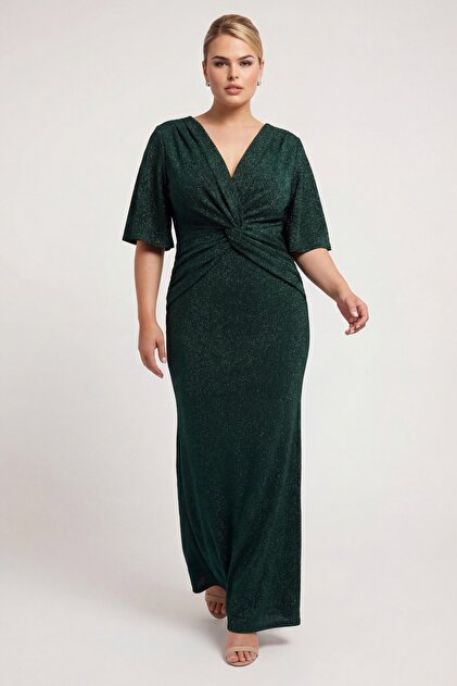 slim fit dress slacks Long Sleeve Satin Wrap Dress Plus Size – Stage 9 Secrets main image 1