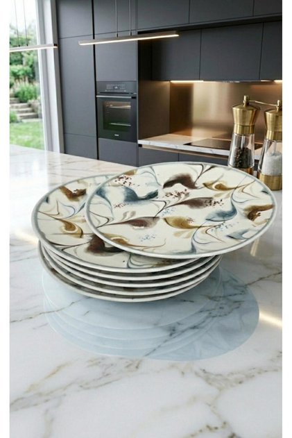 Cake Presentation Serving Plate for 6 People Stylish Porcelain Presentation Plate Serving 19 cm