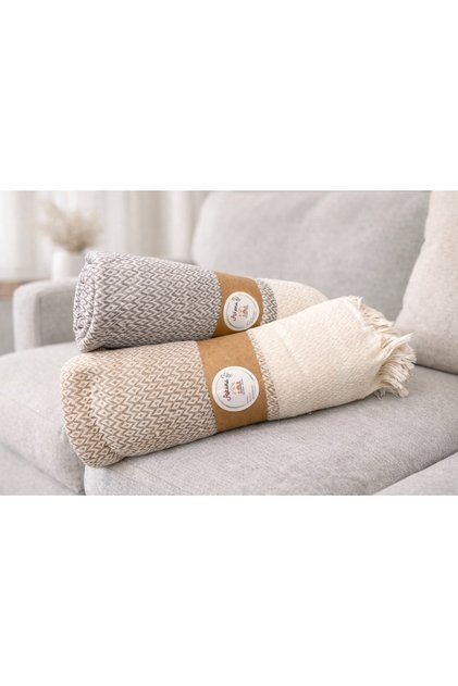 Multi-Purpose Sofa Cover,170X210Cm,100% Cotton Koton Pique,Sofa Bed Cover,Sofa Throw.Tv Blanket-Beige