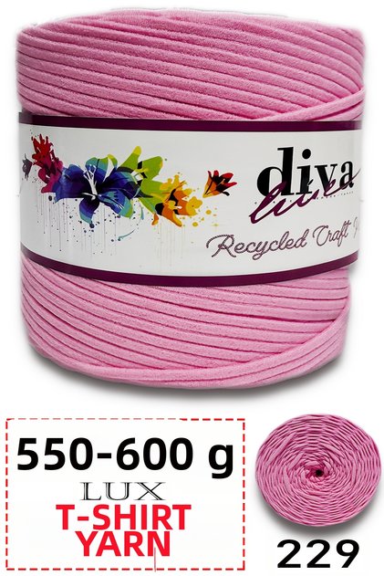 550-600 Grams Luxury Combed Cotton Yarn - t Shirt Yarn - Fabric 229 Pink