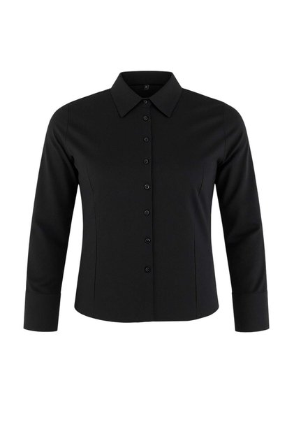 Wardrobe Essentials Black Lightweight Waist-Fitted Cotton Woven Shirt Tbbaw26Ax00020