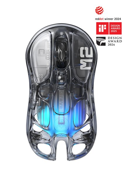 Mercury M2 RGB 26K Dpi Optik Gaming Mouse, Kablosuz, Programlanabilir 5 Tuşlu Şeffaf Siyah