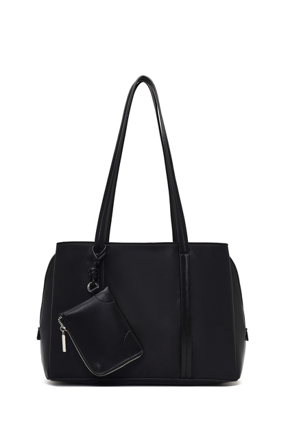 Women's Black Classic Shoulder Bag with Accessories 25Wbd274714