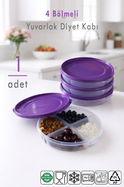 1 Piece Portable Food Container Lunch Box Diet Nutrition Box Storage Container Lunch Box Microwave