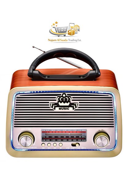 راديو بلوتوث FM/AM/SW مع مكبر صوت، مشغل MP3 عبر USB، راديو كهربائي ثنائي الطاقة، MC-52202