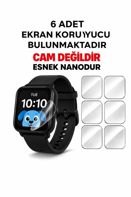 MT40x-MT40 Akıllı Çocuk Saati Ekran Koruyucusu (6 ADET)Nano Esnek Koruma
