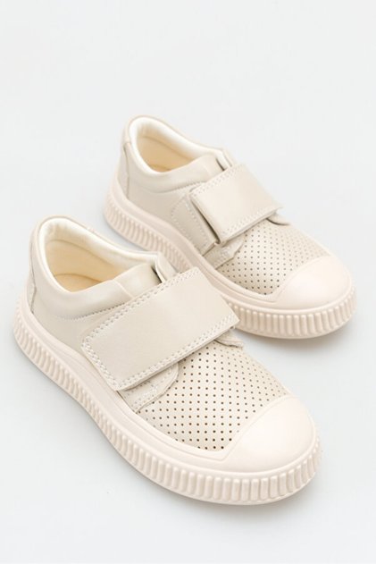 Children's Beige Soft Orthopedic Non-Slip Underlay Casual Sneakers Shoes