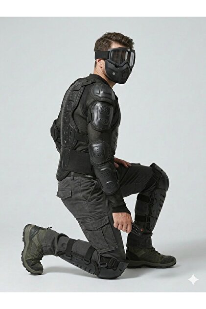 ax7 Body Armor + Knee Armor + Face Armor Motosiklet Tam Koruma