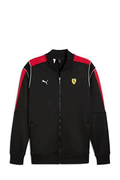 Puma Ferrari MT7 Track Jacket Siyah Erkek Fermuarlı Sweatshirt