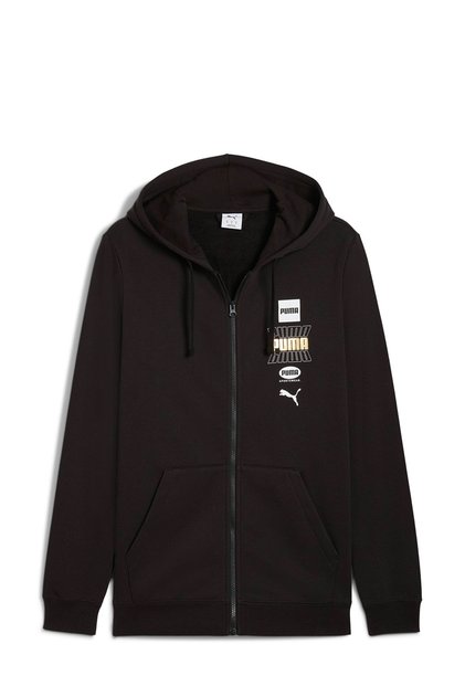 Ess Logo Lab Holiday Fz H Black Men's Zippered Sweatshirt
