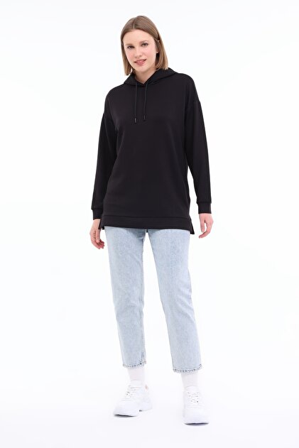 Lumberjack WL ILSE 17BT231 5FX Siyah Kadın Sweatshirt - Fiyatı