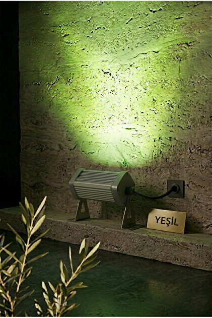 グリーンライト　10台 Volaris Led Yeşil Wallwasher 10 Cm 3 Watt Dış ve İç Cephe