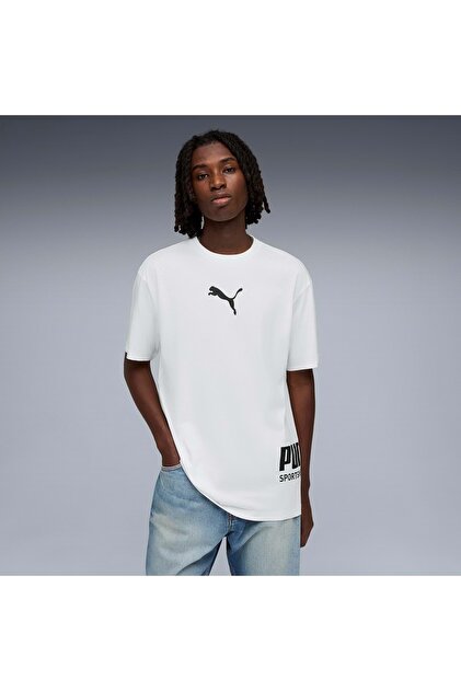 Puma Sport Graphic Tee 692169 Tişört Erkek T-Shirt BEYAZ - Fiyatı