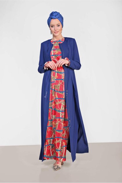 Lace-Up Zippered Coat 1458
