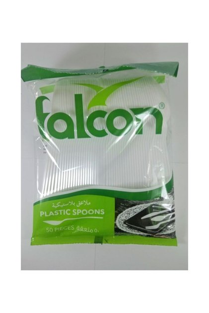 Plastic Table Spoons White 50 Count