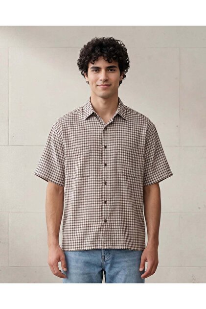 Men Assorted Check Seersucker Shirt