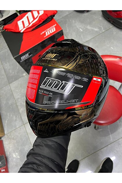 MTS X-340 FULL FACE GÜNEŞ VİZÖRLÜ KASK (GOLDY) - Fiyatı, Yorumları