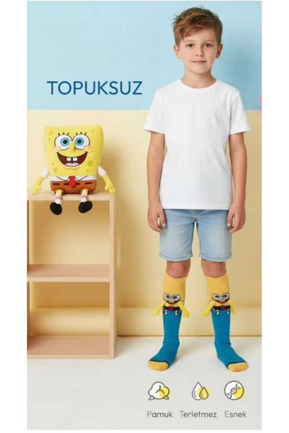 Fun Socks with Cute Characters Printed on Them and Magnets for Holding Hands