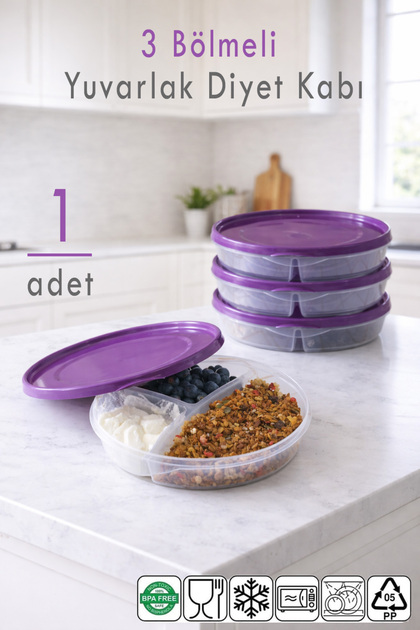 1 Piece Portable Food Container Lunch Box Diet Nutrition Box Storage Container Lunch Box Microwave