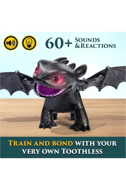 Ejderhanı Nasıl Eğitirsin İnteraktif Interactive Toothless with 60 Sounds & Reactions XL