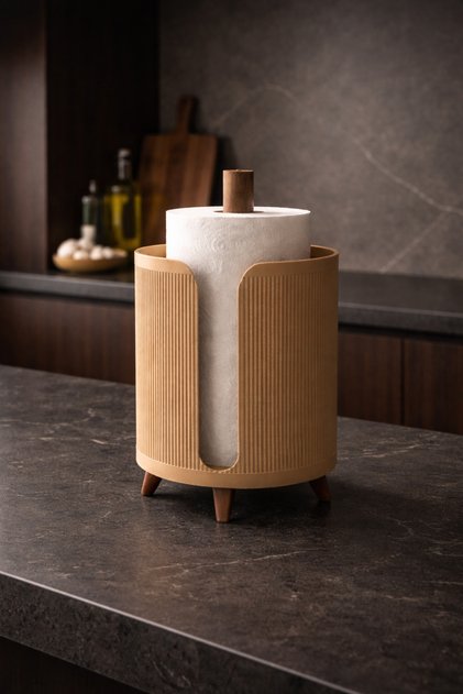 Nordic Loft Paper Towel Holder – Modern Freestanding Kitchen Towel Stand