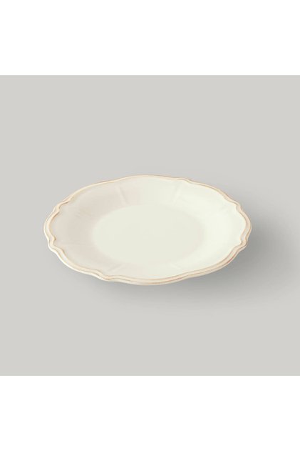 Cinnamon Porselen 26 cm Servis Tabağı Ekru-Kahve