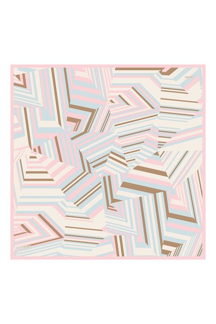Pink 90X90 Silk Twill Scarf