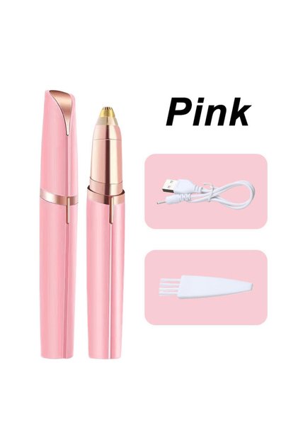 Pink Electric Eyebrow Trimming Tool For Beginners Automatic Electric Eyebrow Trimmer Nose Hair Shavi
