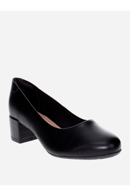 Solid Block Heel Shoes