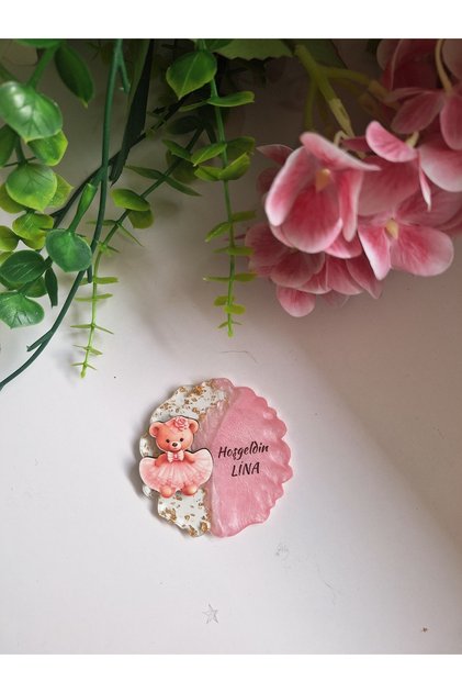 Bebek hediyelik,doğum günü,mevlit hediyelik ayıcık magnet epoksi 30 adet