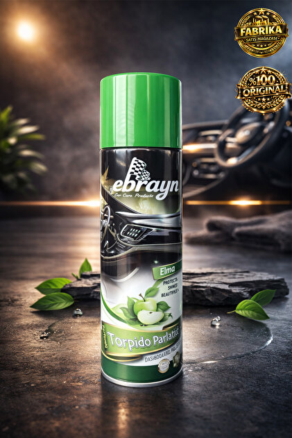 Ebrayn Premium Elma Kokulu Oto Araç Torpido Deri Plastik Için