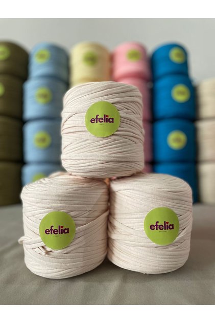 Powder Pink Combed Cotton Yarn Bag Knitting Yarn - (600-650Gr) 1 Piece