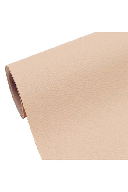 Folie piele ecologica autoadeziva reparatie canapea scaun auto 68 x 300 cm Bej