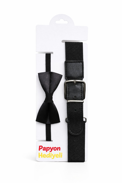 Çocuk Esnek Kemer+1-12 Yaş Unisex+Papyon Hediyeli
