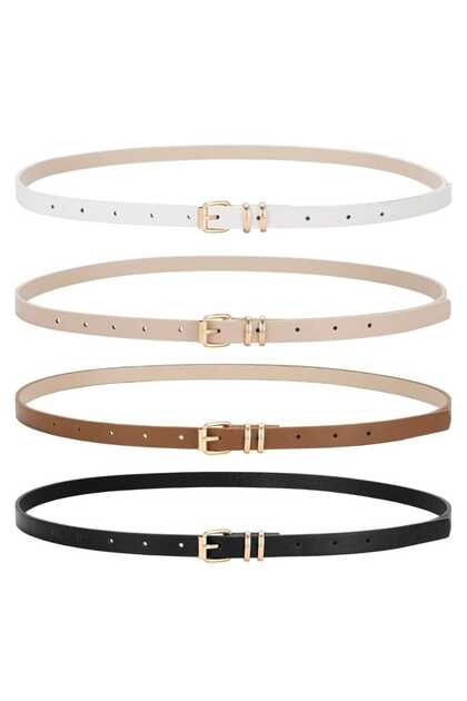 4lü set ince gold tokalı kemer