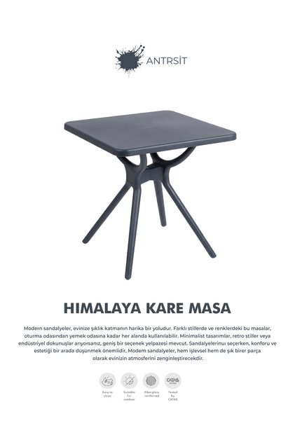 HIMALAYA DEMONTE MASA 70X70 CM KARE