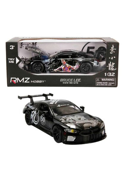 RMZ Hobby Sesli ve Işıklı Model Araba Bruce Lee Bmw M8 GTE Siyah