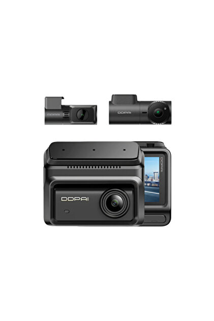 DDPAI Z90 Araç Kamerası Ön Arka İç Kamera 3 Kanallı Full HD Kayıt