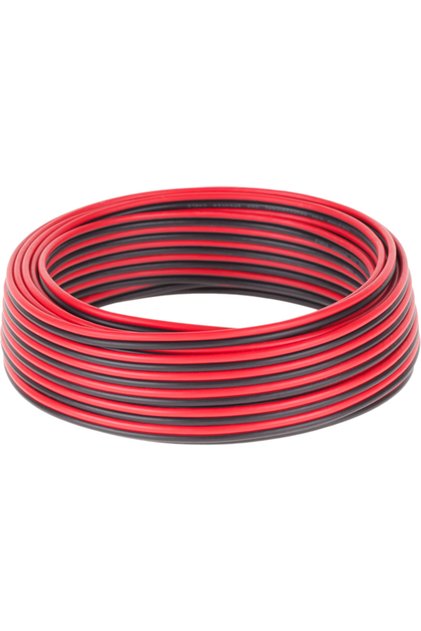 Cablu difuzor CCA 0,75 mm negru-rosu 10M