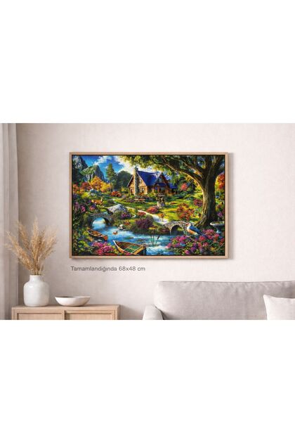 Zoe 1000 Parça Puzzle – Huzurlu Vadi Evi Manzara (68x48 cm) Puzzle Zoe 1000 Parça Puzzle – Huzurlu Vadi Evi Manzara (68x48 cm) Puzzle