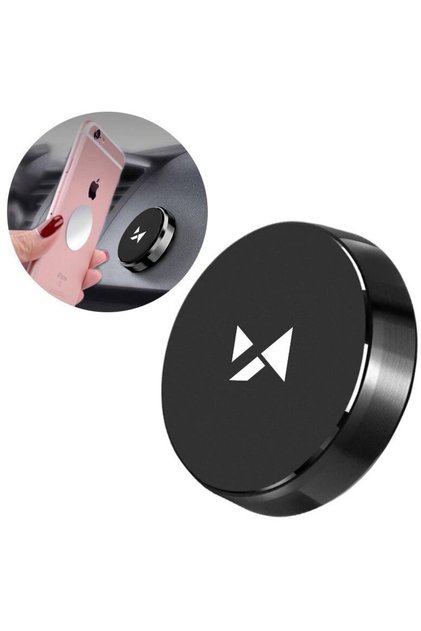 Suport magnetic autoadeziv pentru bordul mașinii, negru (WMH-02)