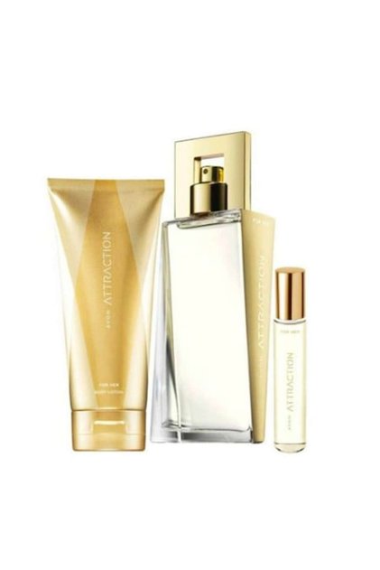 Attraction Ea Set , Avon , 3 продукта - Eau de Parfum 50 мл, Лосион за тяло 125 мл и Мини Eau de Parfum 10 мл