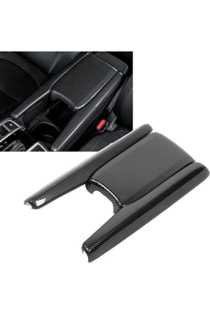 Honda Civic FC5/FK7 2016–2021 Kol Dayama Konsolu Karbon Fiber Kaplama Set (3 Parça)