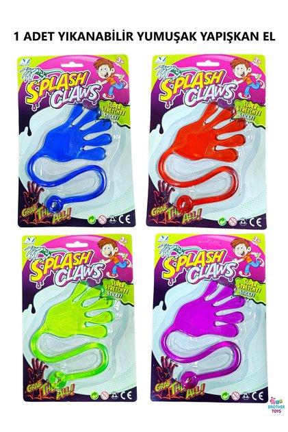 1 Toy Sticky Hand Washable Sticky Hand