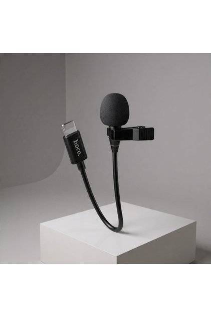 Hoco L14 Lightning Lavalier Microphone - 2 Meters Professional Recording for iPhone