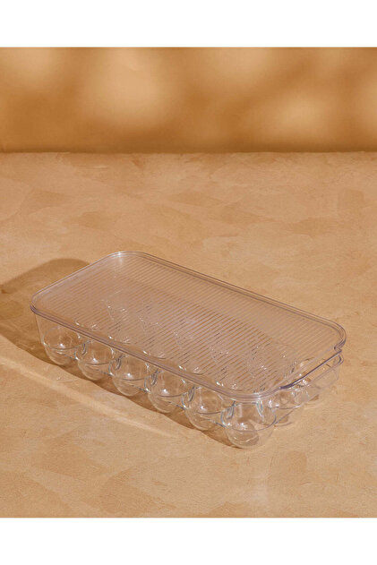 Clear Rectangle Egg Holder Tray
