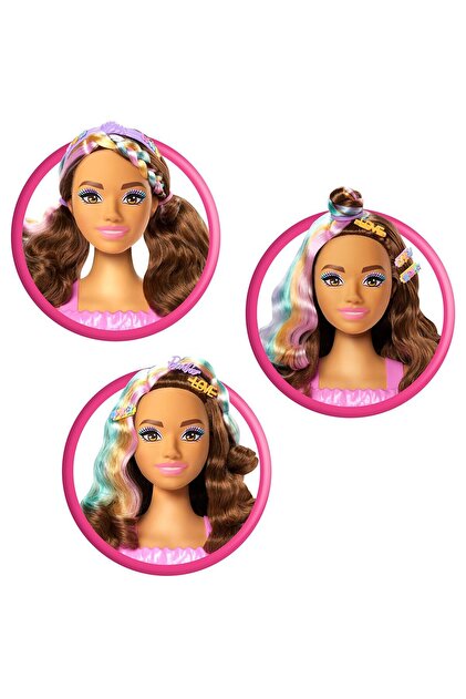Barbie JFG82 Saç Tasarımı Büstü - Kahverengi Saçlı - Fiyatı, Yorumları