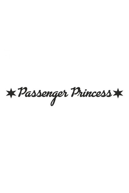 Autocolant auto „Prințesa Pasager”, 25cm, negru